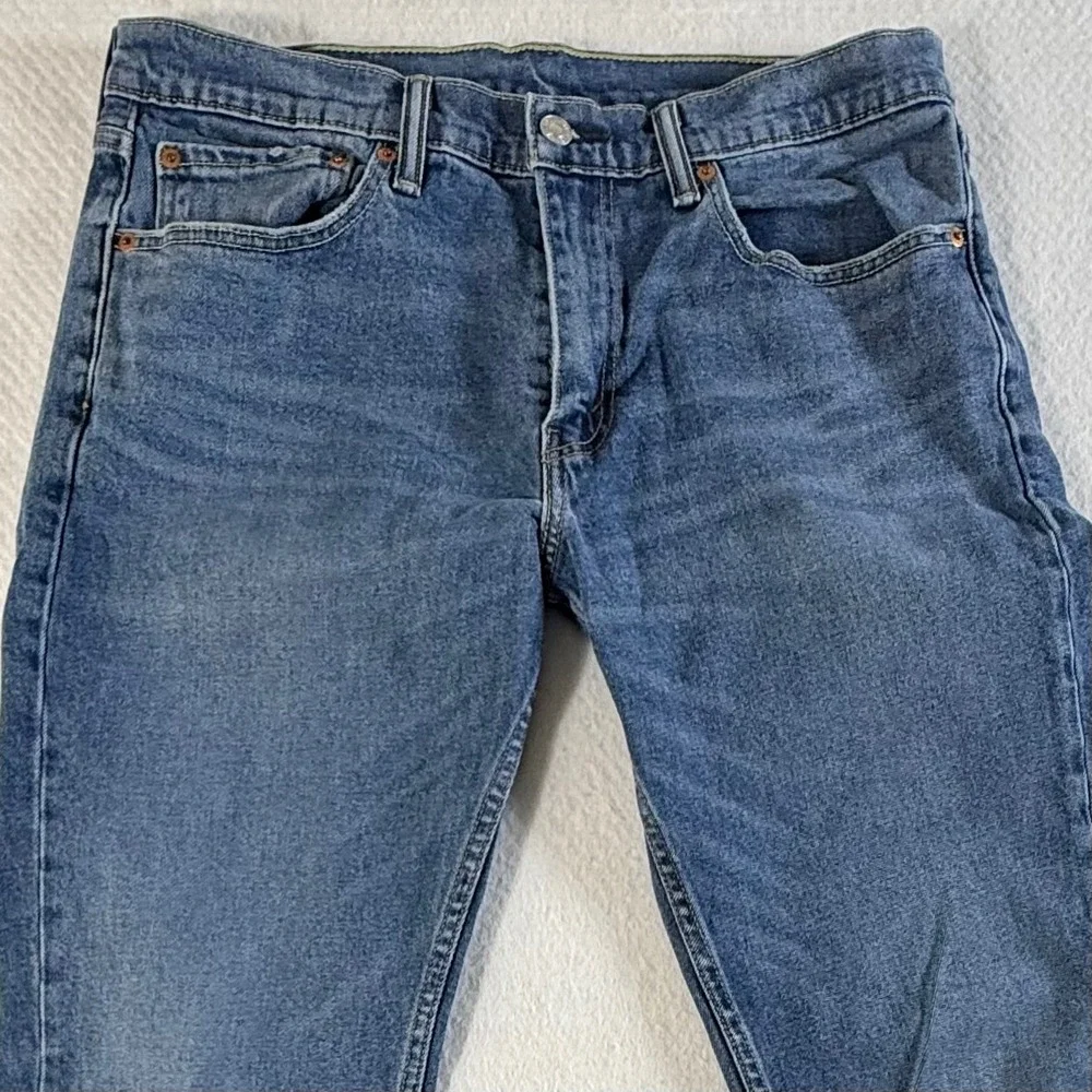 Levi's 527 Slim Bootcut Jeans Mens 34x32 Stretch Denim Medium Wash Blue
